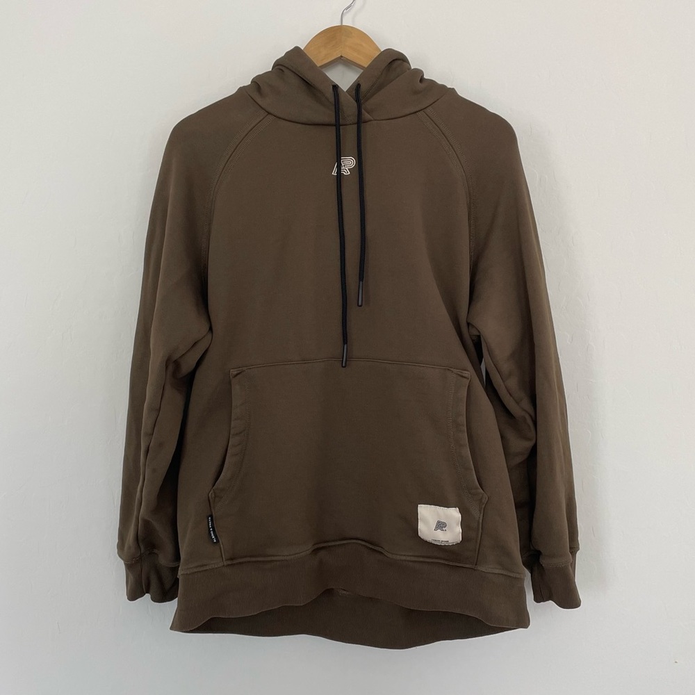 Albino & Preto Brown Draw String Hoodie Size Large